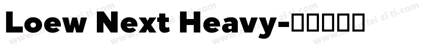 Loew Next Heavy字体转换